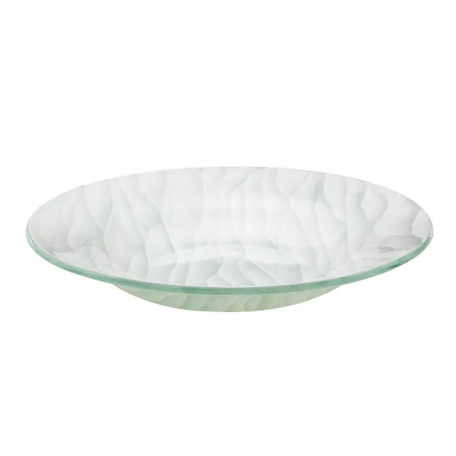 rosseto-ven-gls068w-glasschale-sahara-wei-rund image 1