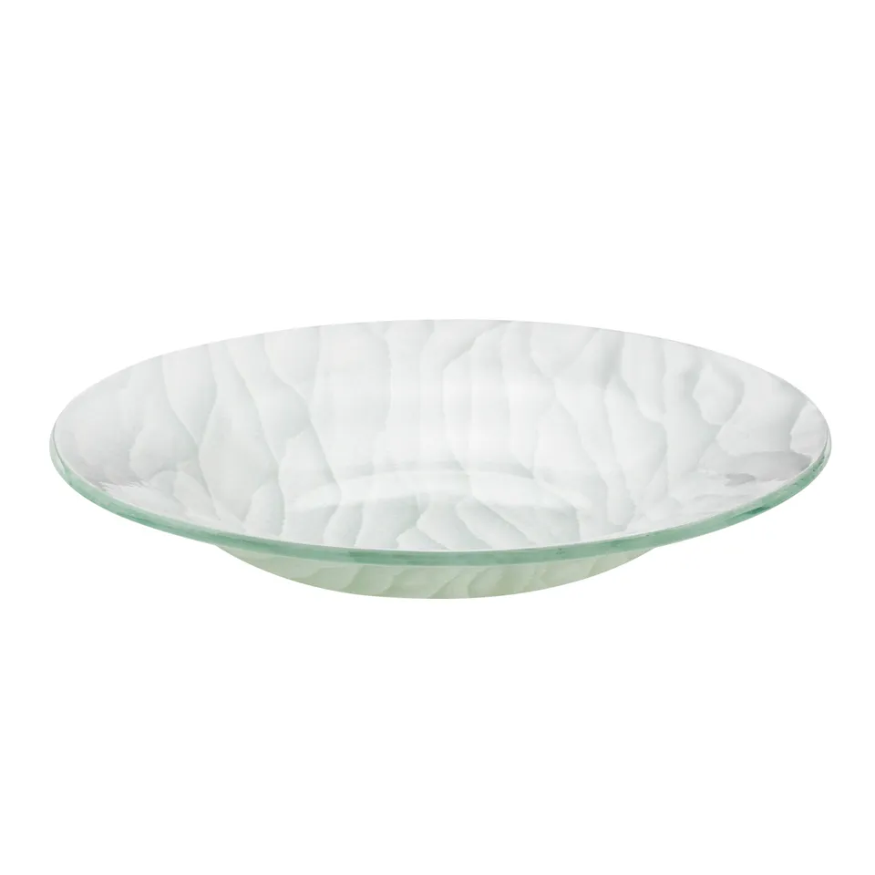 rosseto-ven-gls068w-glasschale-sahara-wei-rund image 1