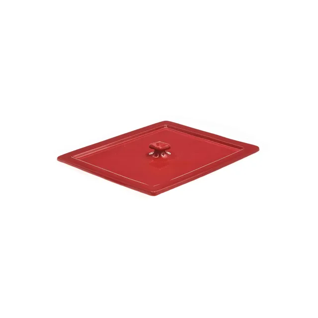 primeware-ceramic-gastronorm-dishes-gn-1-2-deckel-rot-keramik image 1