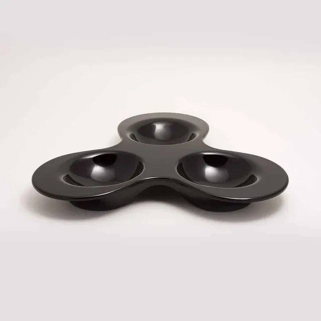 primeware-quality-melamine-tapas-schale-kleeblatt-schwarz-gro image 1