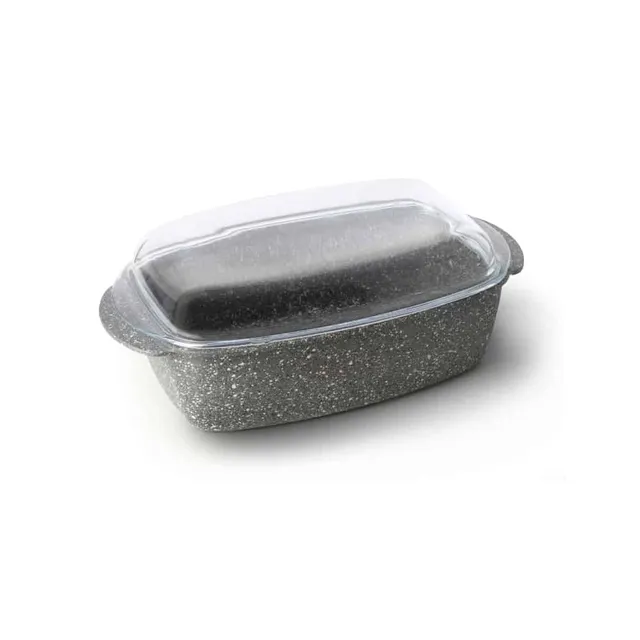 primeware-graniteware-servierschale-40cm-glasdeckel image 1