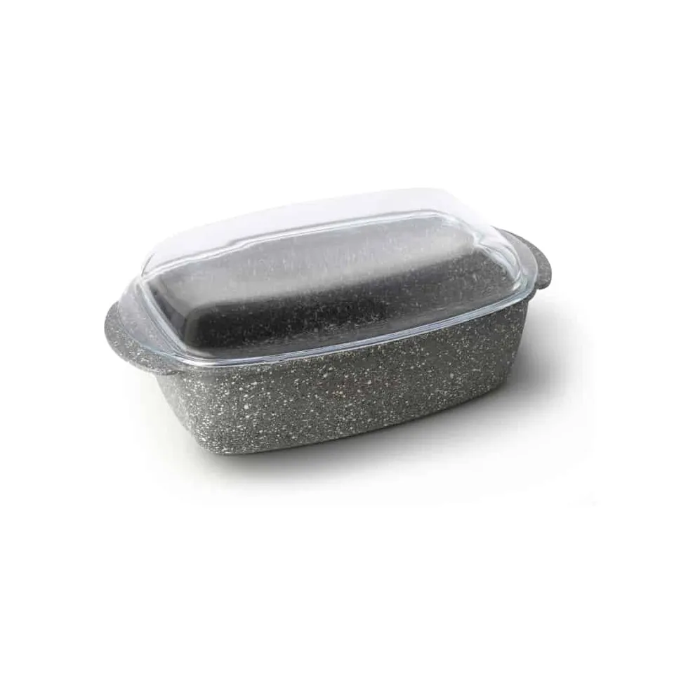 primeware-graniteware-servierschale-40cm-glasdeckel image 1
