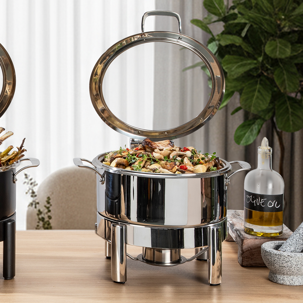rosseto-le-dish-gwd300k-ch-chafing-dish-4-5-l-chrom image 2