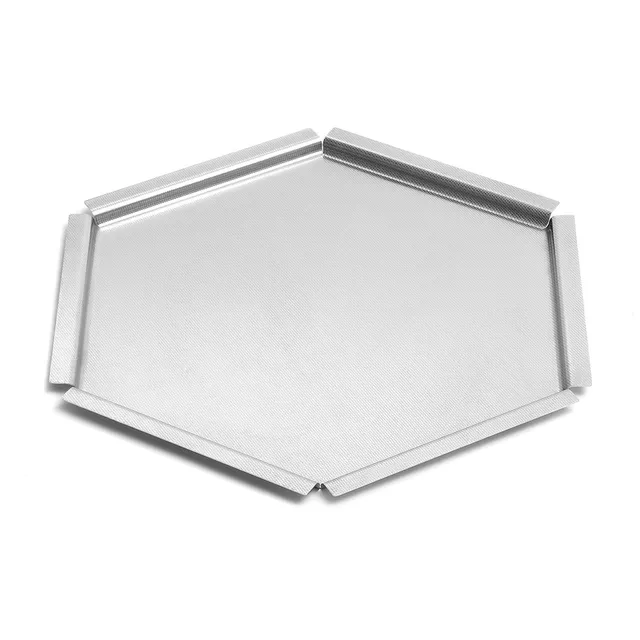 rosseto-honeycomb-sm121-tablett-18-edelstahl-strukturiert image 1