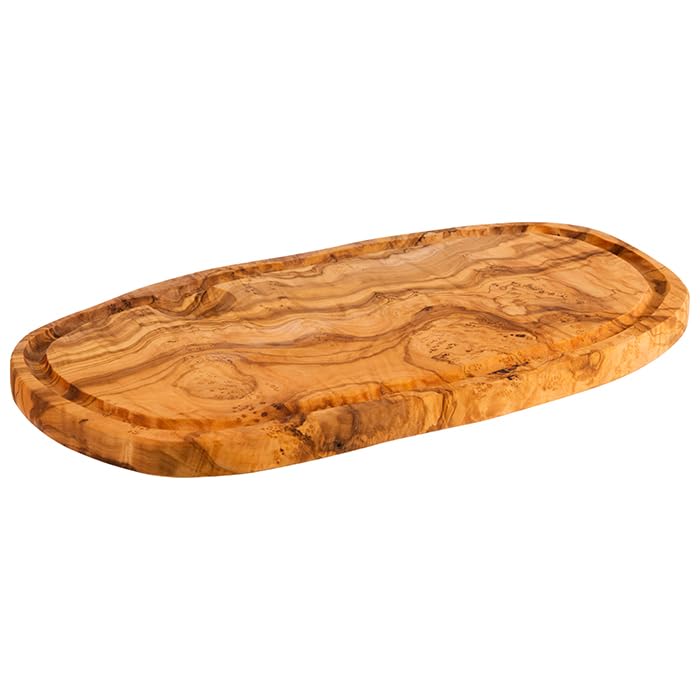 aps-olive-1021-servierbrett-olivenholz-34-5-cm-mit-saftrille image 3