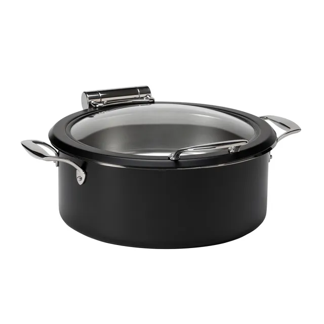 rosseto-le-dish-gwd300el-bk-chafing-dish-rund-schwarz-4-8-qt image 1