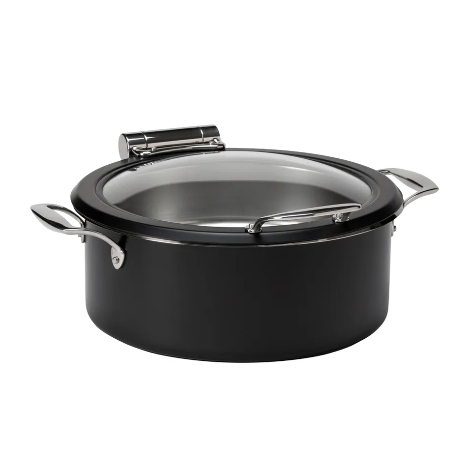 rosseto-le-dish-gwd300el-bk-chafing-dish-rund-schwarz-4-8-qt image 1