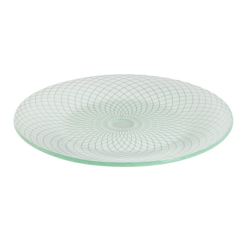 rosseto-ven-kalderon-spiro-gls036w-glasplatte-rund-wei-39-6-cm image 1