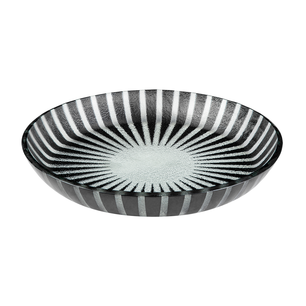rosseto-kalderon-stelo-glasschale-schwarz-35-cm-2er-gls042b image 1