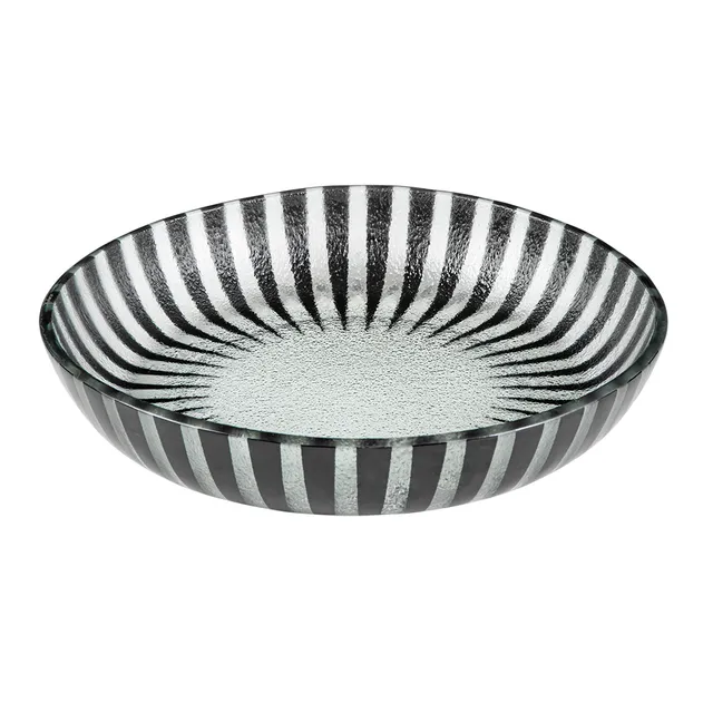 rosseto-ven-glass-stelo-gls043b-glasschale-schwarz-28-cm-2er-set image 1