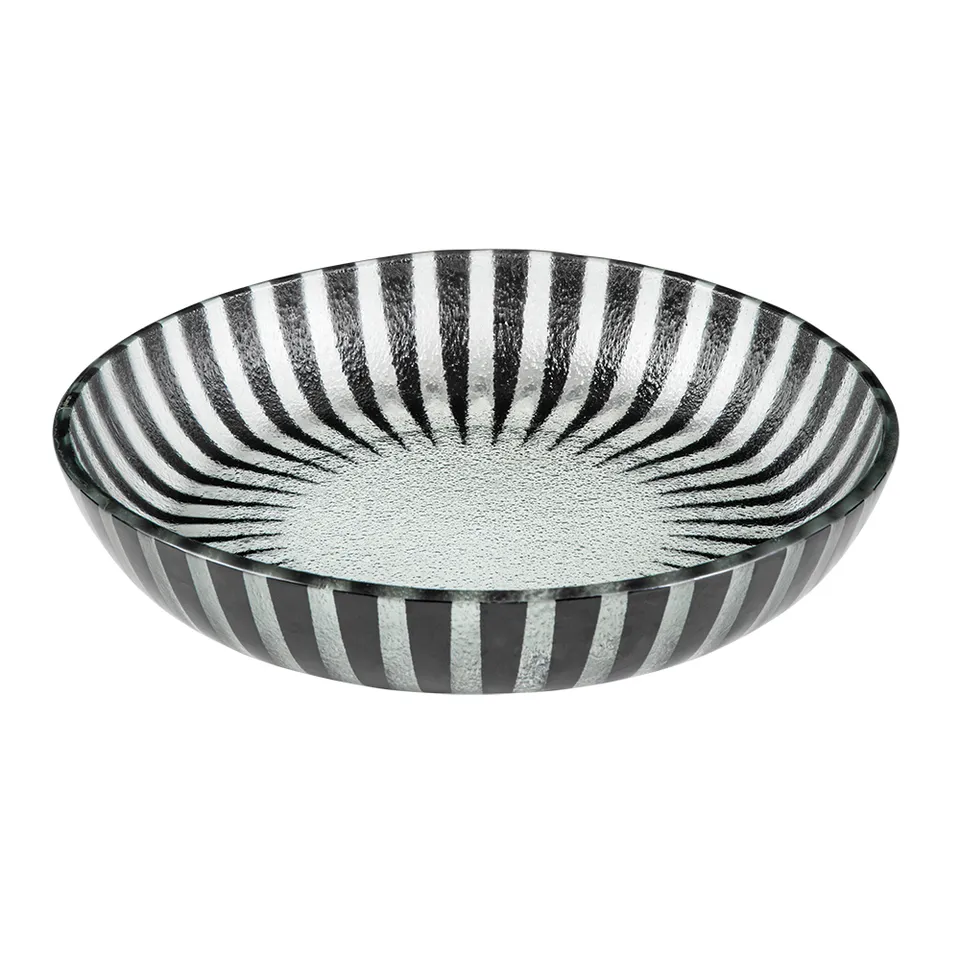 rosseto-ven-glass-stelo-gls043b-glasschale-schwarz-28-cm-2er-set image 1