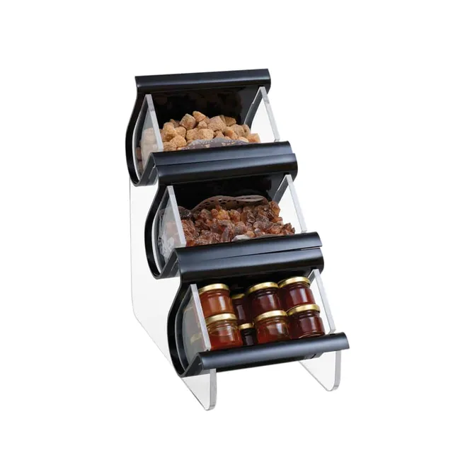 rosseto-serving-ware-organizer-ezo715-acryl-3-f-cher-schwarz image 1