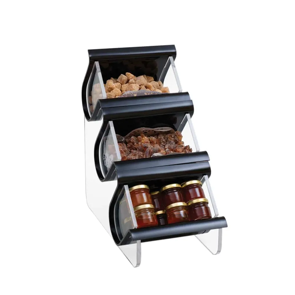 rosseto-serving-ware-organizer-ezo715-acryl-3-f-cher-schwarz image 1