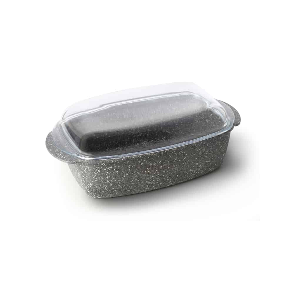 primeware-graniteware-servierschale-40cm-glasdeckel image 1