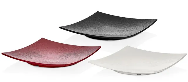 primeware-quality-melamine-storm-teller-eckig-rain-effekt image 1