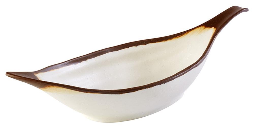 aps-marone-crocker-84581-blattschale-melamin-42-cm-creme image 1