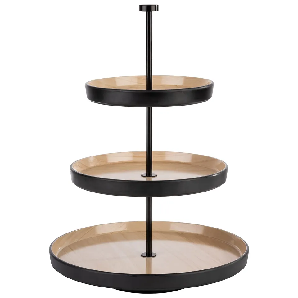aps-frida-85211-etagere-3-stufig-melamin-schwarz-43-cm image 1