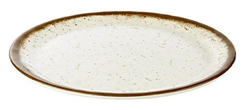 aps-stone-art-84512-teller-30-cm-creme-braun-melamin image 2