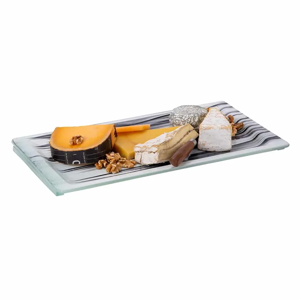 rosseto-aroma-gls061bw-servierplatte-glas-m-schwarz-wei image 1