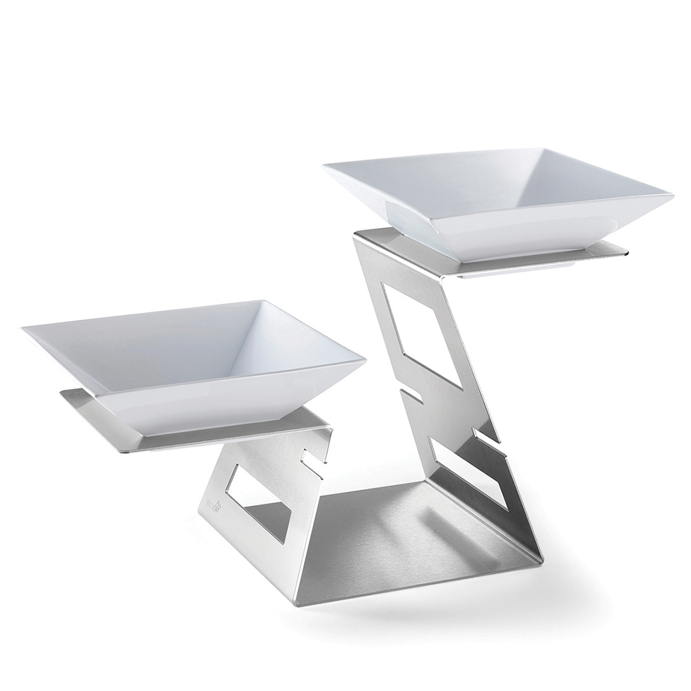 rosseto-swan-sm221-buffetst-nder-edelstahl-2-schalen image 1