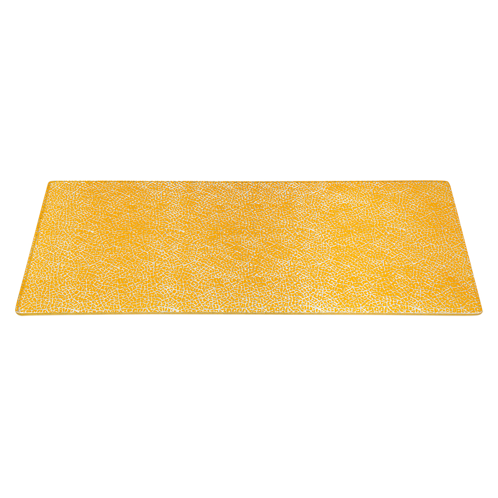 rosseto-kalderon-foglia-glasplatte-senf-gls026m-eckig image 1