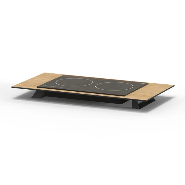 rosseto-alto-induktions-riser-hplrsi104-holz-88-cm-schwarz image 1