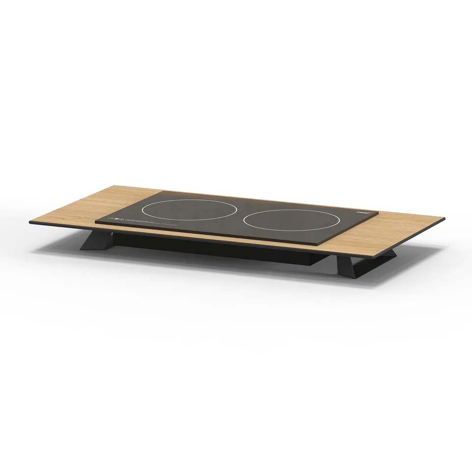 rosseto-alto-induktions-riser-hplrsi104-holz-88-cm-schwarz image 1