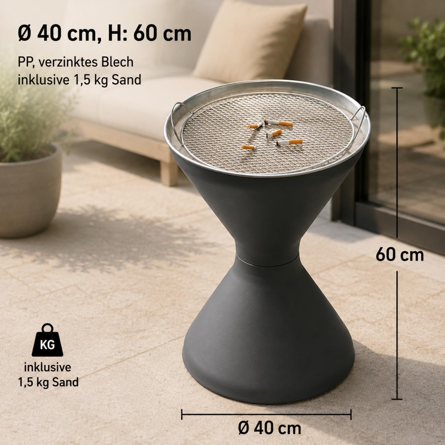 aps-bar-diabolo-574-standascher-60-cm-mit-sand image 2