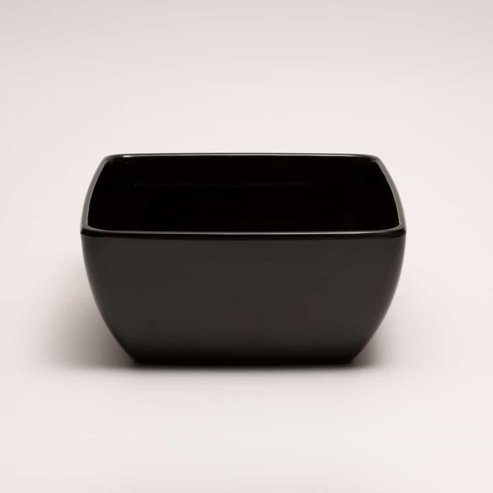 primeware-quality-melamine-sch-ssel-eckig-25-cm-schwarz image 1