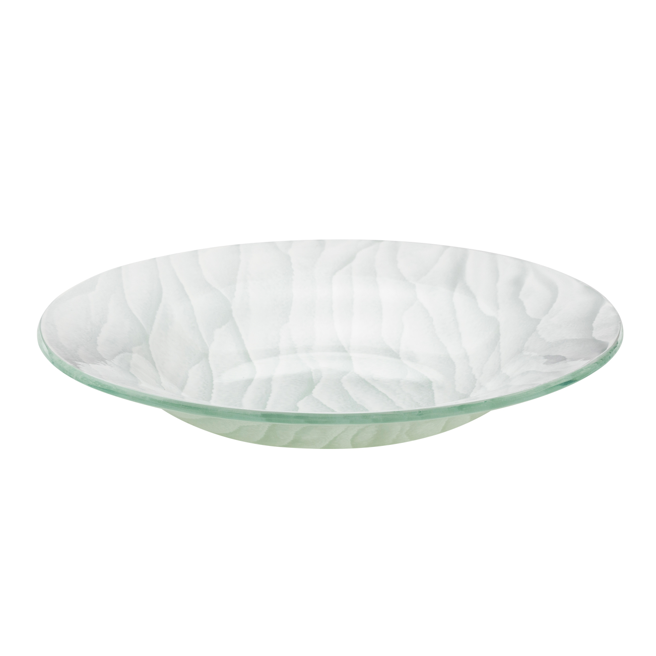 rosseto-ven-gls068w-glasschale-sahara-wei-rund image 1