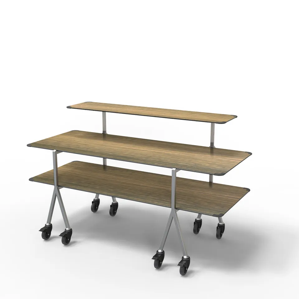 rosseto-modulite-mt-3001wsw-buffettisch-walnuss-3-ebenen image 1
