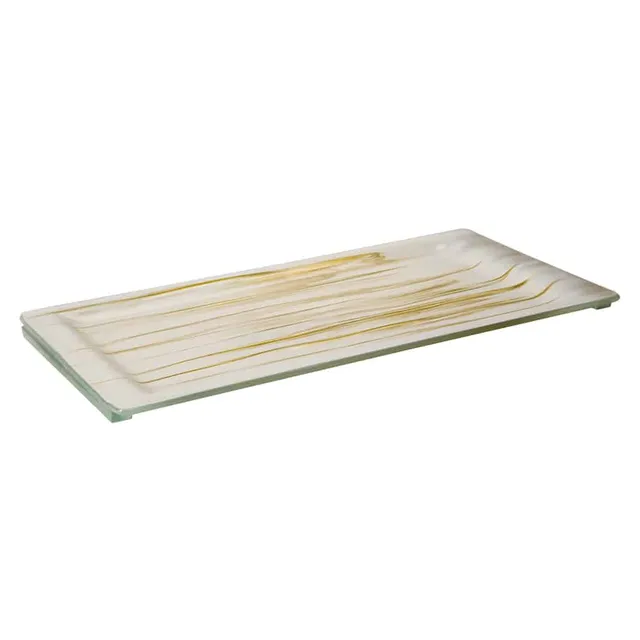 rosseto-ven-glass-gls061gw-servierplatte-gold-wei-eckig image 1