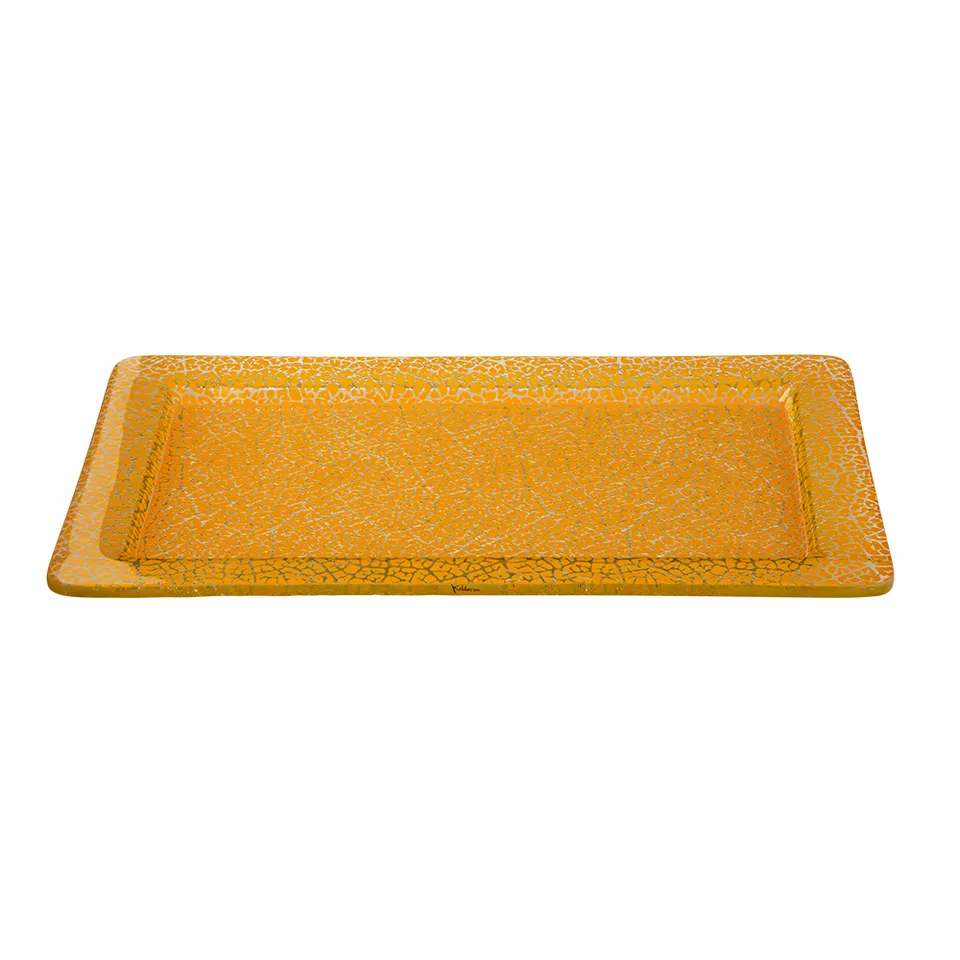 rosseto-ven-glass-gls045m-kalderon-foglia-glasplatte-senf-40cm image 1