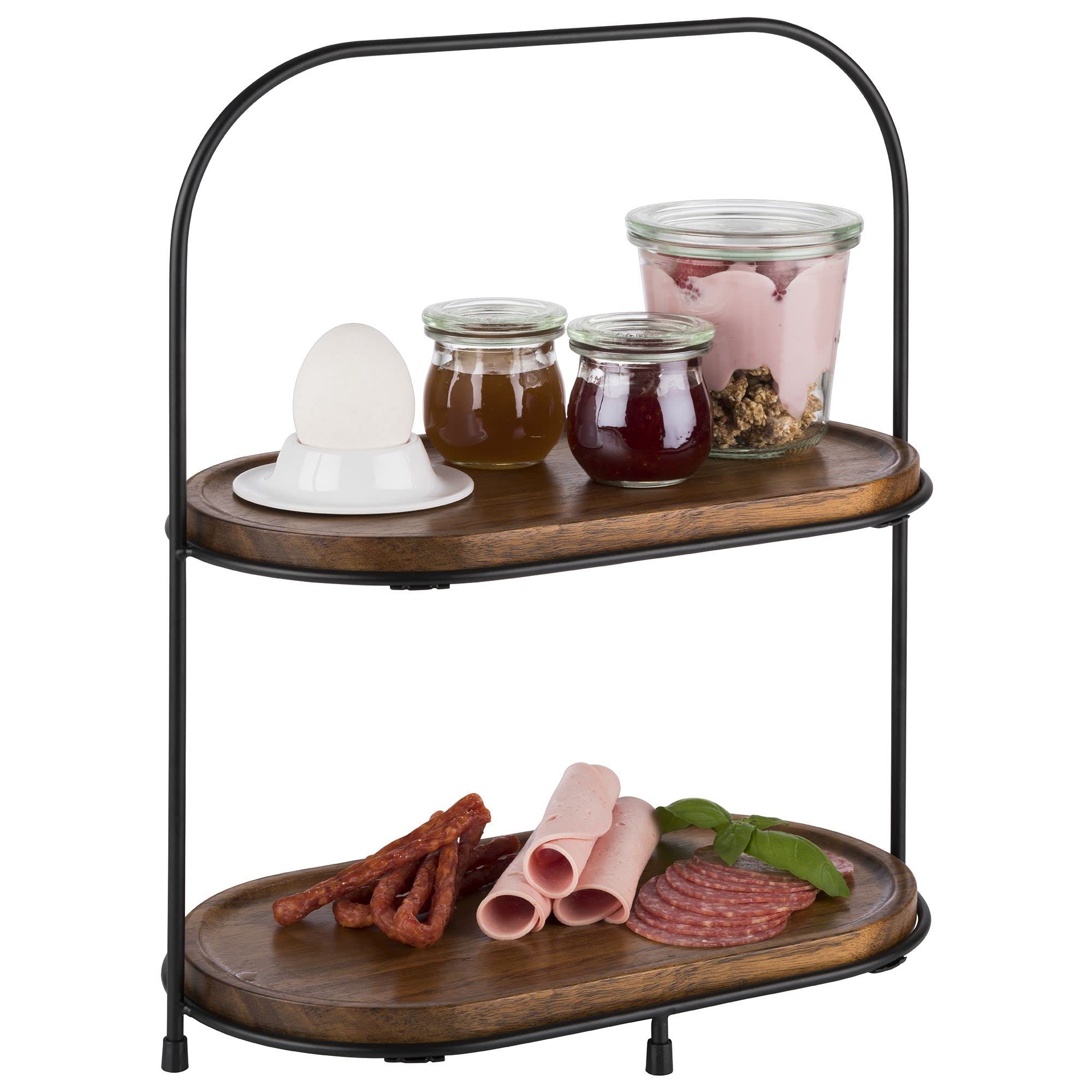 aps-frames-etagere-2-stufig-akazie-k-rbe-5-teilig-30336 image 2