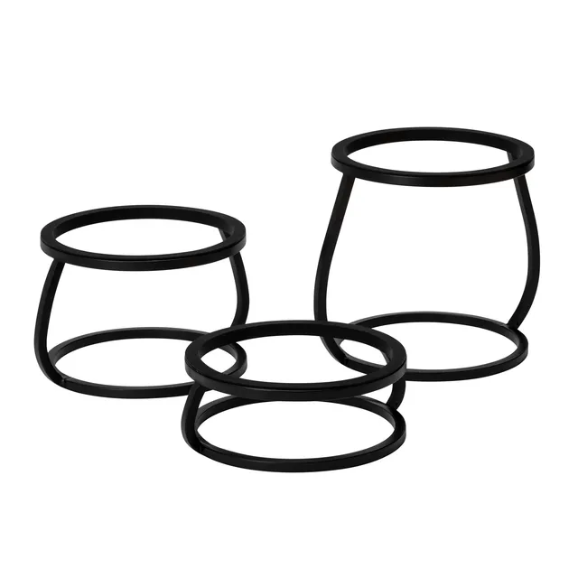 rosseto-rise-up-rur358s-b-buffetst-nder-set-schwarz-3-teilig image 1