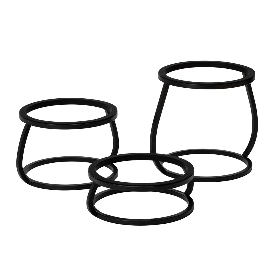 rosseto-rise-up-rur358s-b-buffetst-nder-set-schwarz-3-teilig image 1