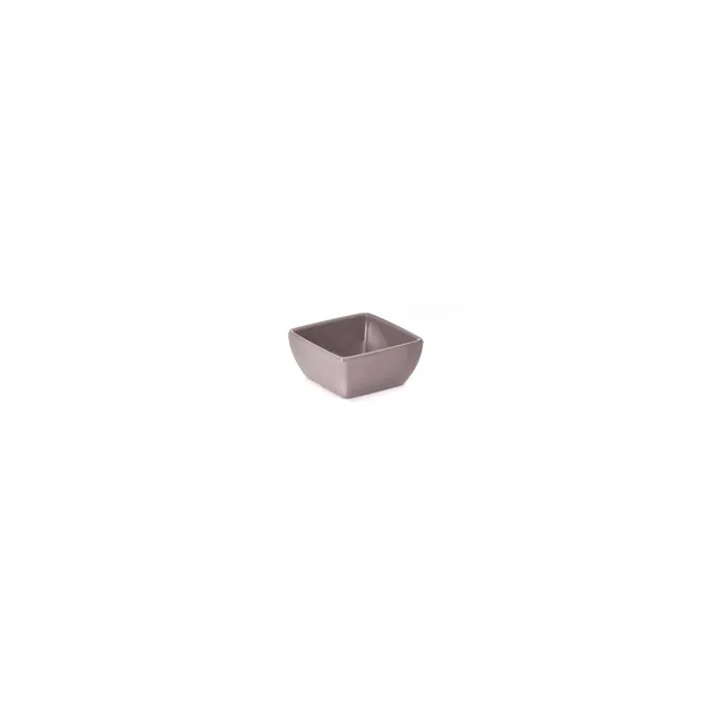 primeware-quality-melamine-schale-eckig-9cm-taupe-mini image 1