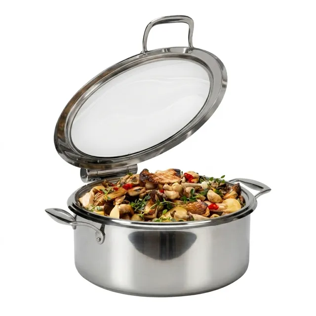 rosseto-le-dish-gwd300el-ch-chafing-dish-chrom-4-8-qt image 1