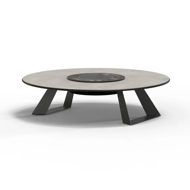rosseto-alto-buffetst-nder-rund-25-zoll-betongrau-hplrsi89 image 1