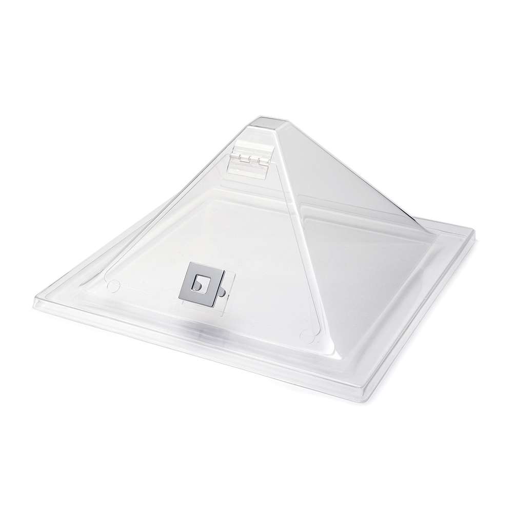 rosseto-sa123-abdeckhaube-pyramide-acryl-klar-mit-klappt-r image 1