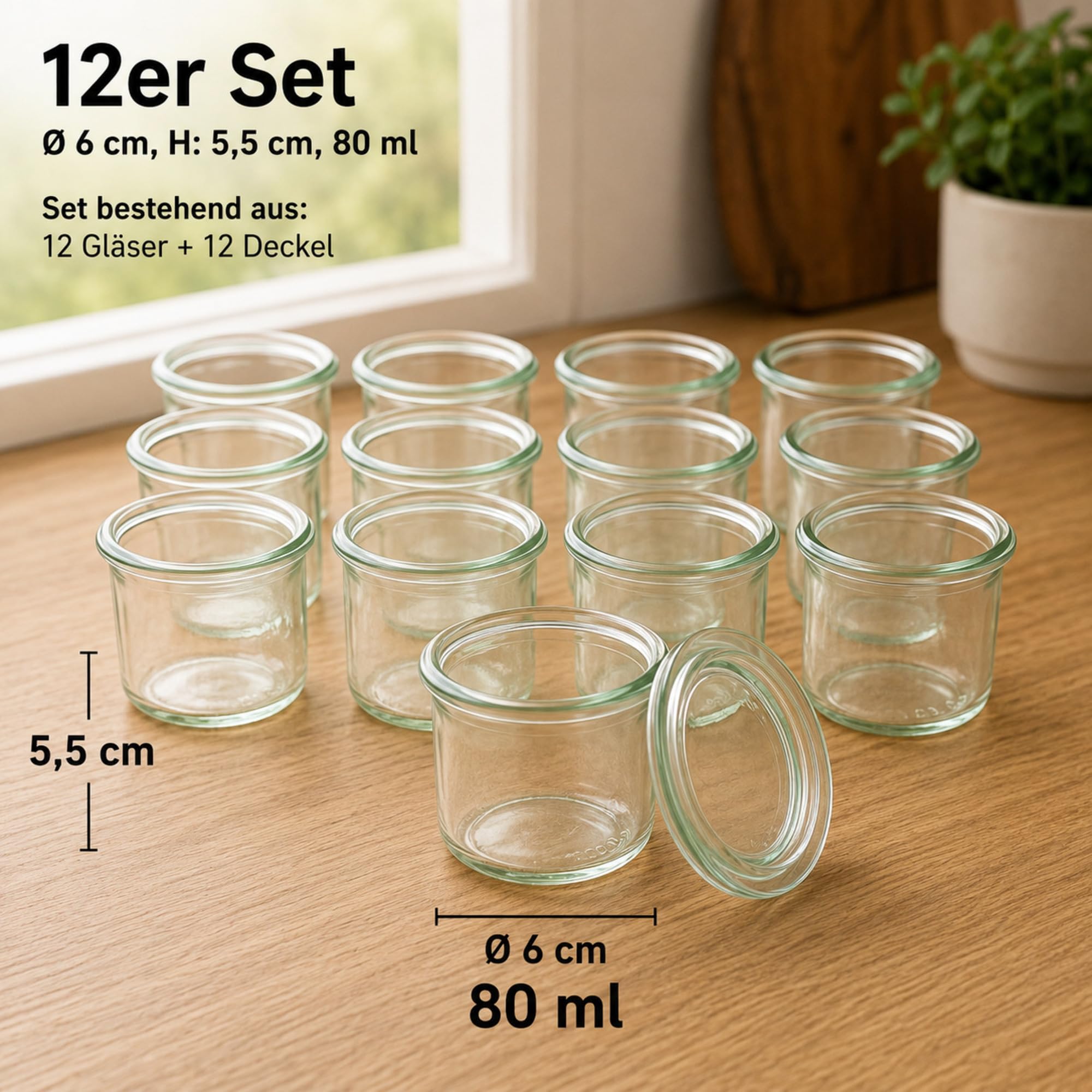 aps-table-einmach-gl-ser-12er-set-80-ml-mit-glasdeckel image 2