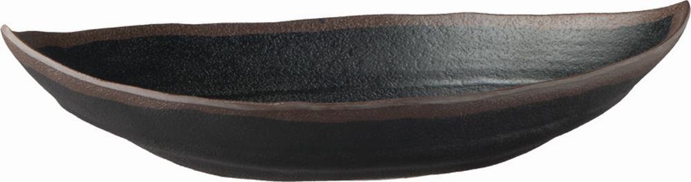 aps-marone-84100-blattschale-25-5-cm-schwarz-melamin image 1