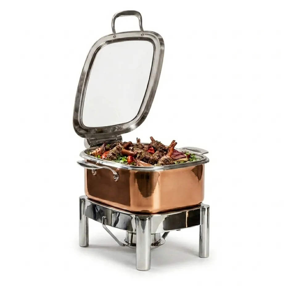 rosseto-le-dish-gwd295k-gr-chafing-dish-gold-eckig-4-2-qt image 1
