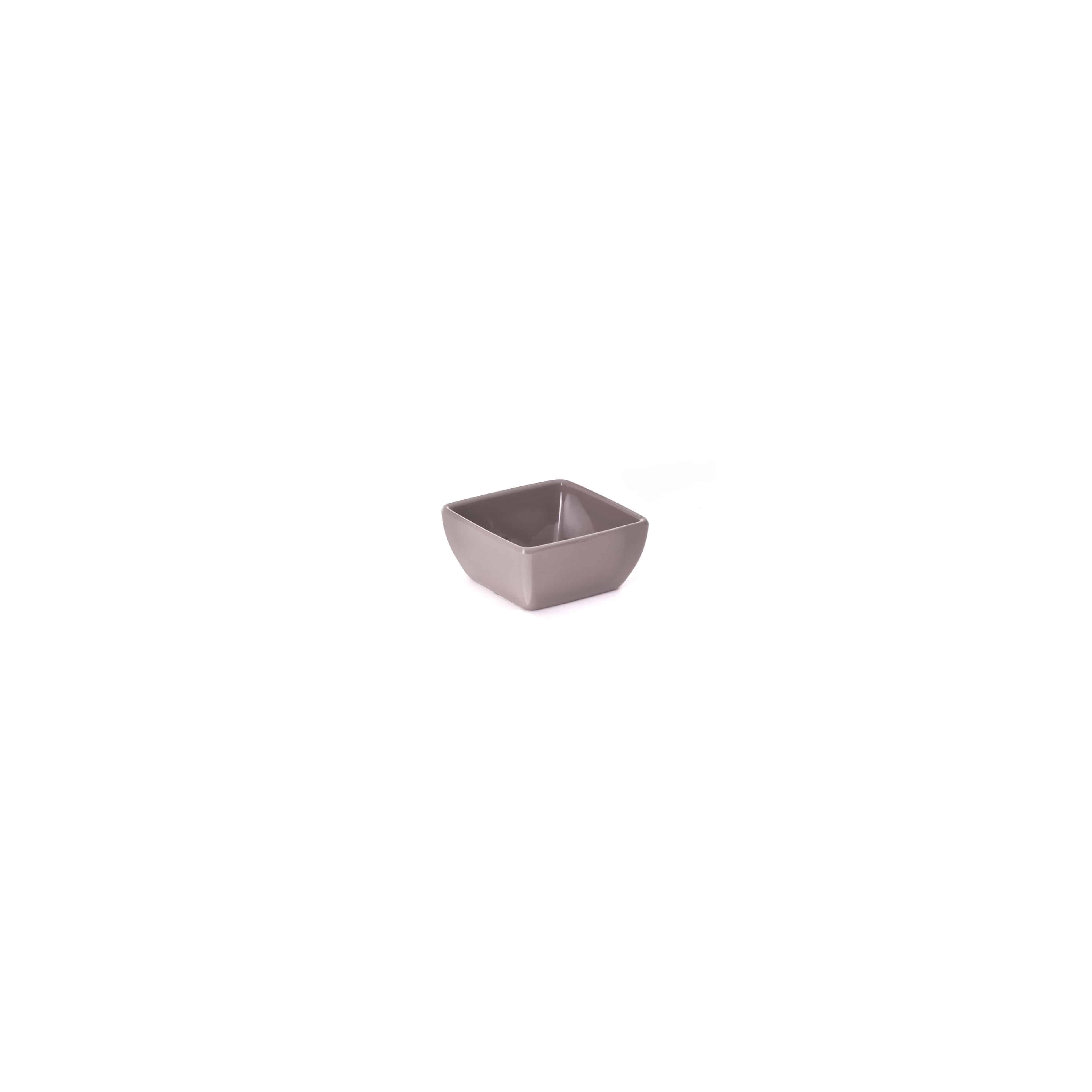 primeware-quality-melamine-schale-eckig-9cm-taupe-mini image 1