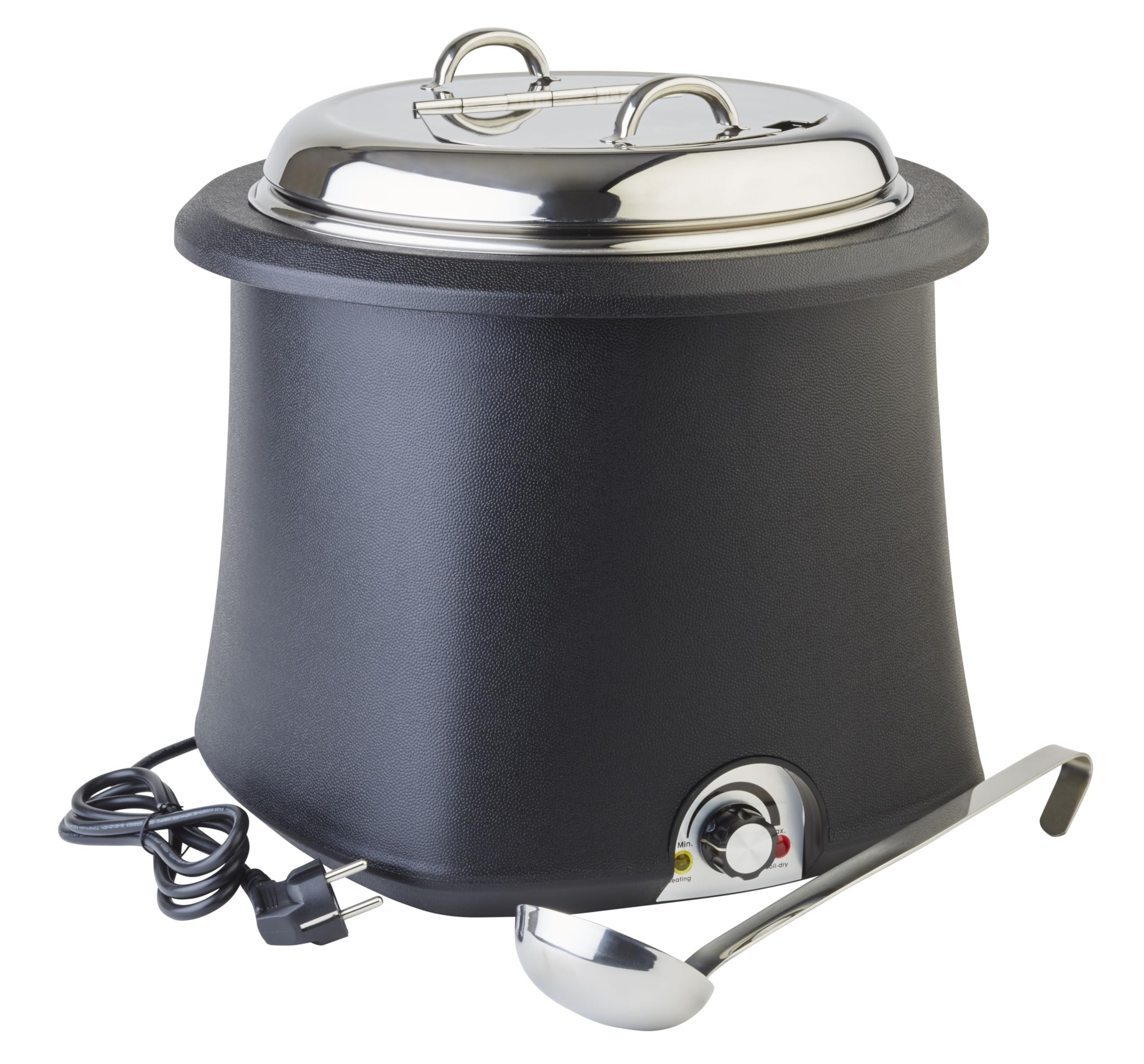 aps-chef-11901-suppentopf-elektrisch-10-liter-mit-kelle image 1