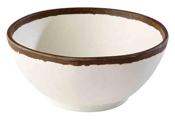 aps-crocker-84571-schale-0-7-l-creme-braun-melamin image 3