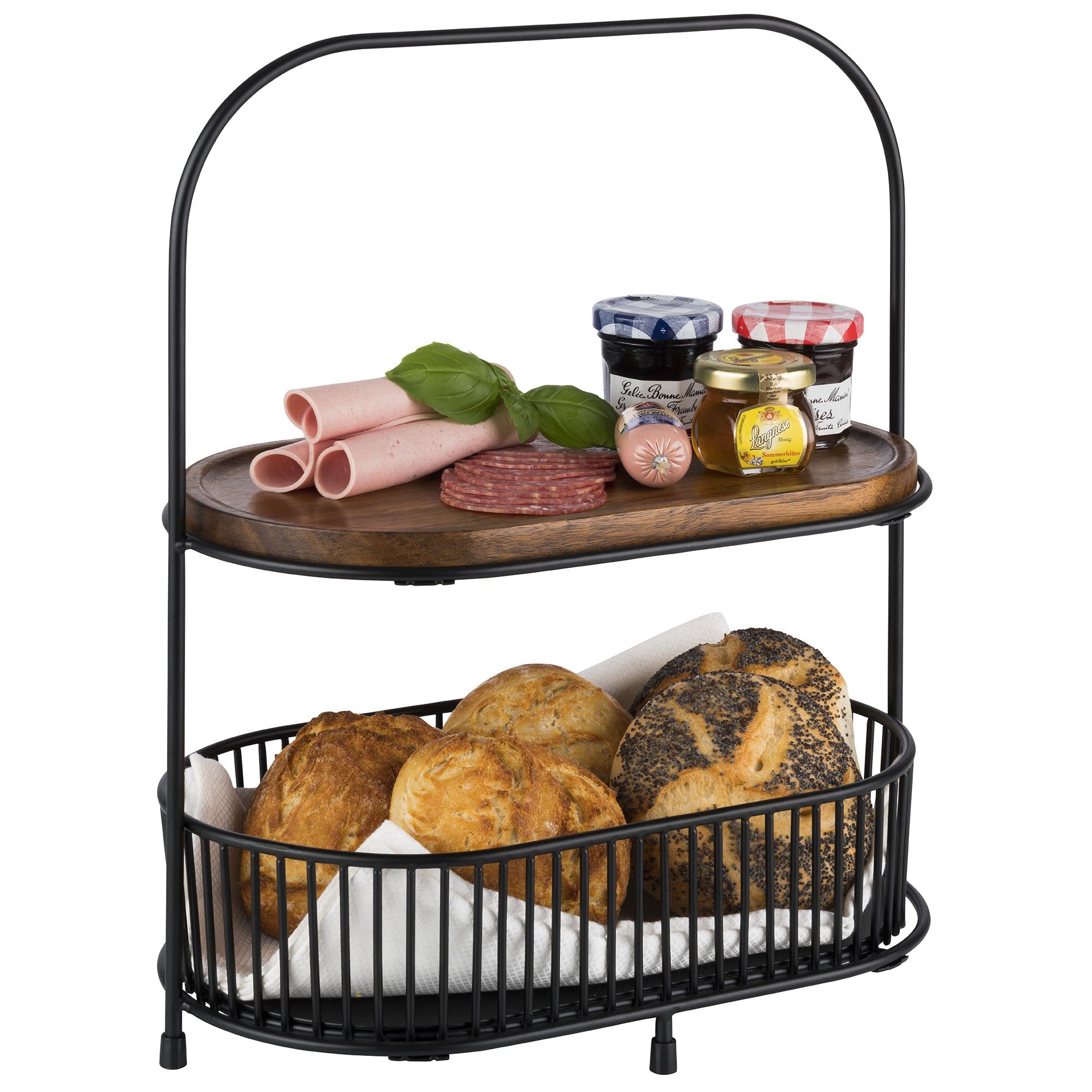 aps-frames-etagere-2-stufig-akazie-k-rbe-5-teilig-30336 image 3