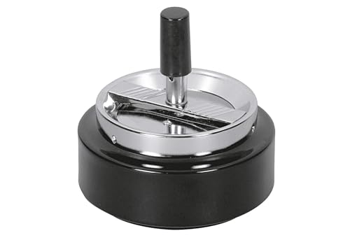 aps-bar-klassiker-drehaschenbecher-schwarz-metall-10-5-cm image 5