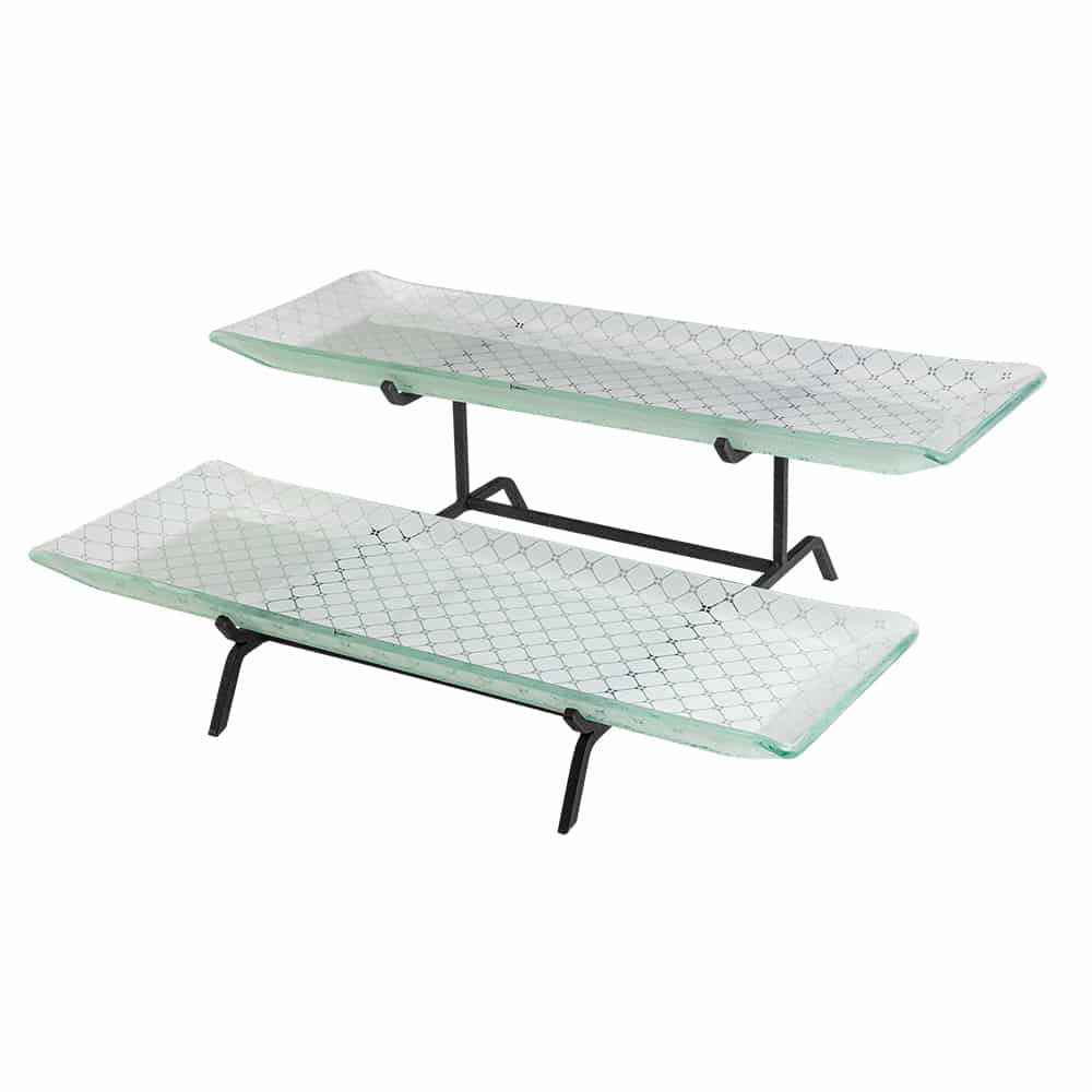 rosseto-ven-glass-gst02wfp-etagere-2-st-ckig-glas-wei image 1