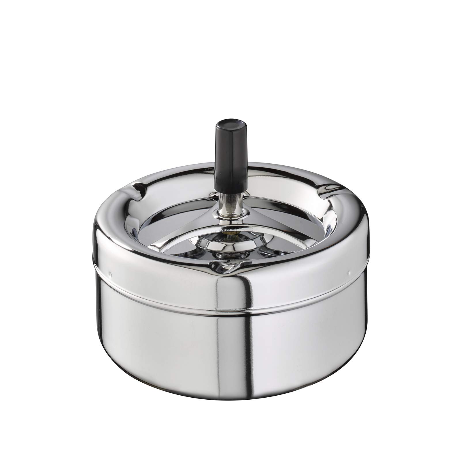 aps-bar-54-klassiker-aschenbecher-drehknopf-silber-13-cm image 1